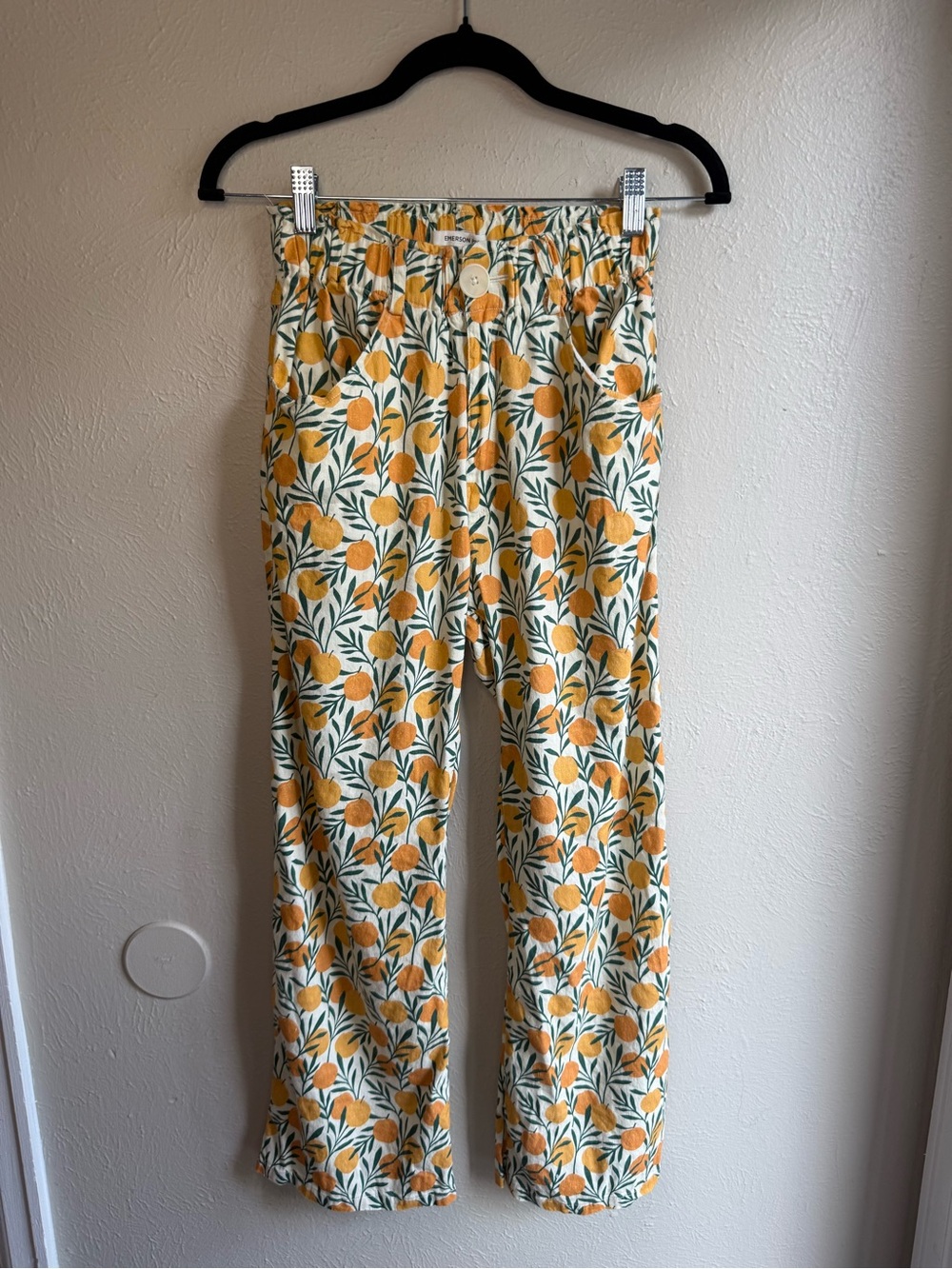 Emerson Fry Citrus Pants with Cream Button